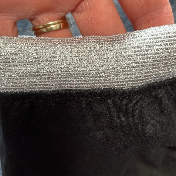 Picapino girls black leggings with sparkle elastic waist size 10 - Picture 6 of 6